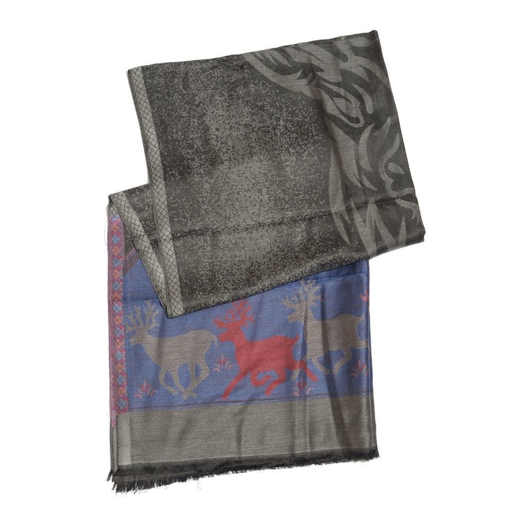 Scarf Reversible Multi Color 100% Modal - Picture 4 of 4